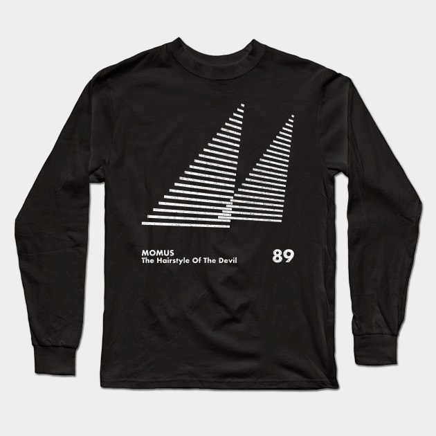 Momus / The Hairstyle Of The Devil / Minimal Graphic Design Long Sleeve T-Shirt by saudade